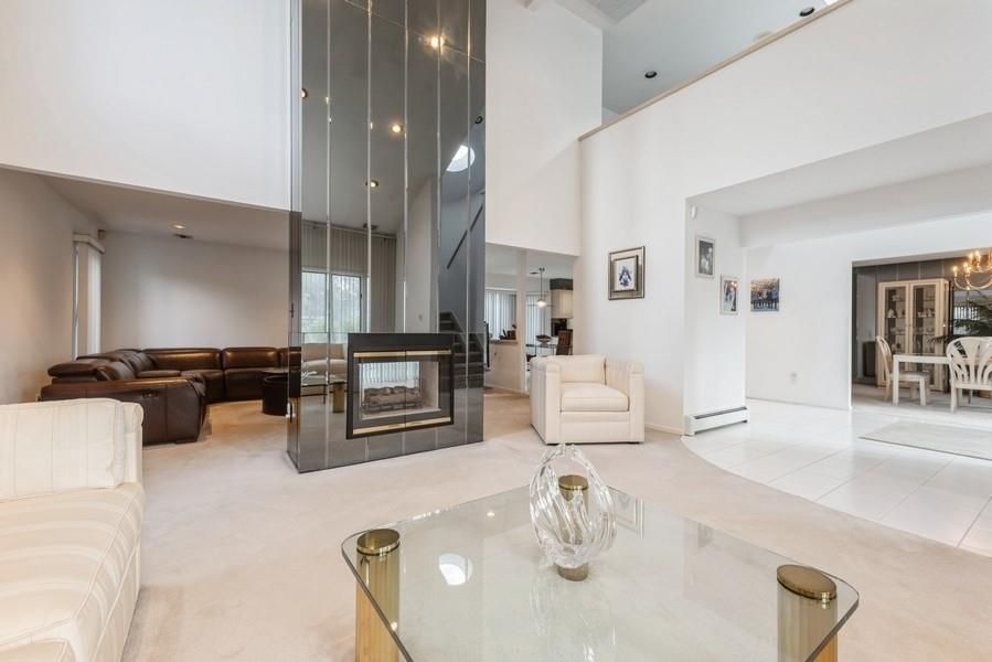 Chandelier, Dining room, Fireplace, Interior, Living room, Pendant Lights, Recessed Lighting