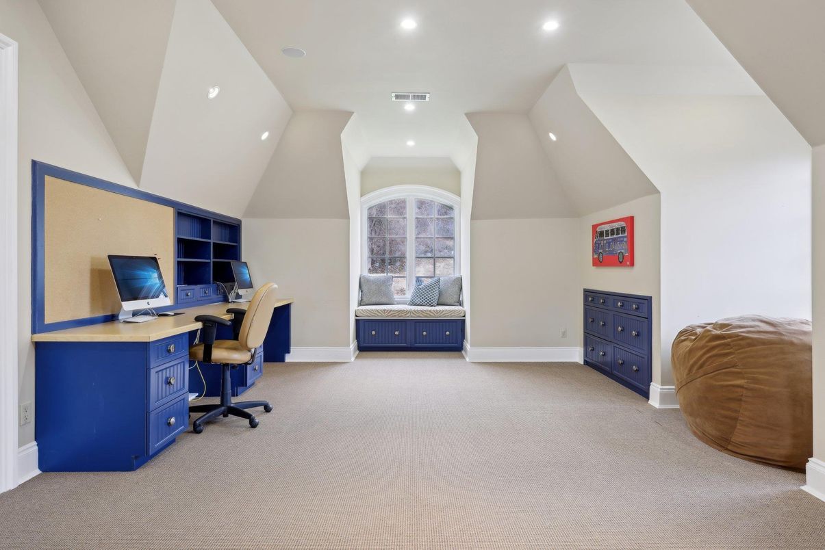 Home Office, Interior, Recessed Lighting