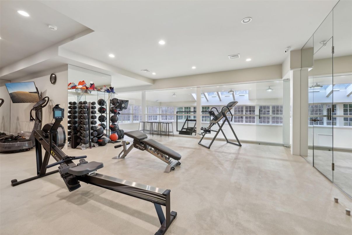 Fitness Equipment, Interior, Recessed Lighting