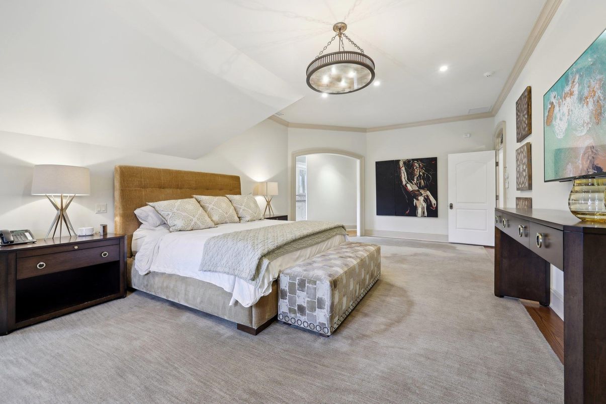 Bedroom, Interior, Pendant Lights, Recessed Lighting