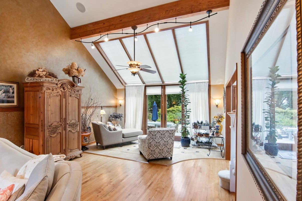Interior, Living room, Wooden Beams, Wood Texture Flooring