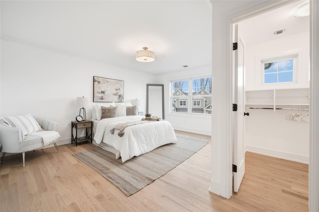 Bedroom, Interior, Wood Texture Flooring