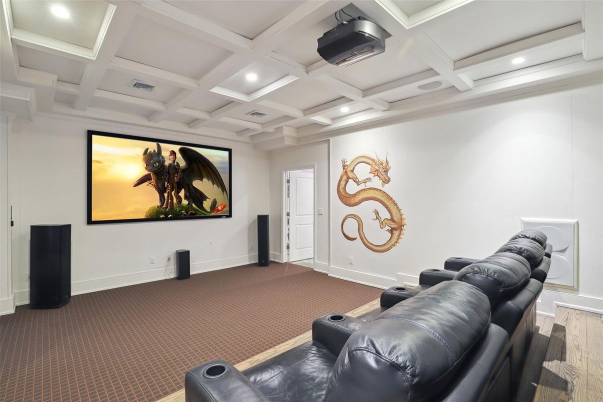 Home Theatre Room, Interior, Projection Screen, Recessed Lighting, Theatre Room