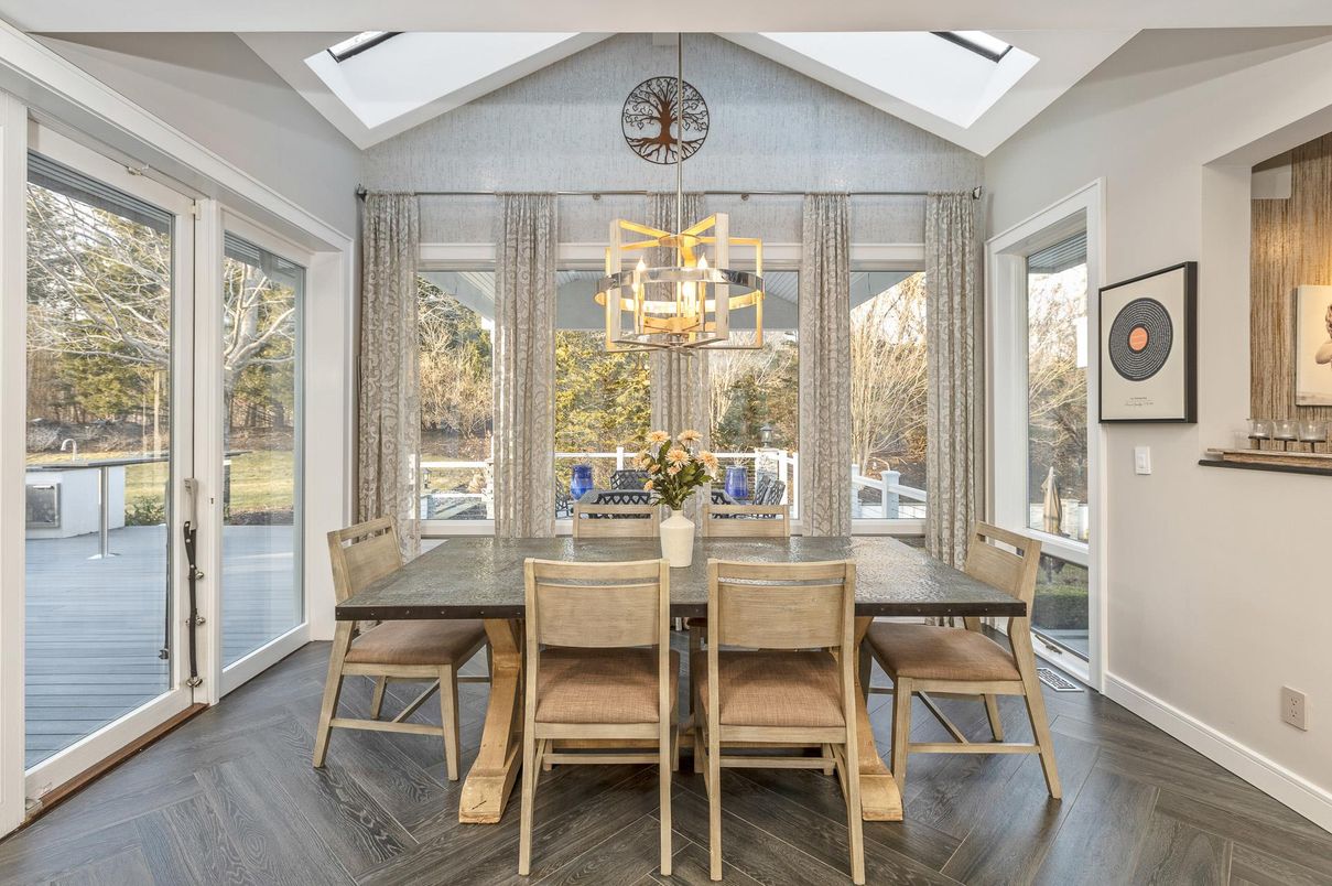 Dining room, Interior, Wood Texture Flooring