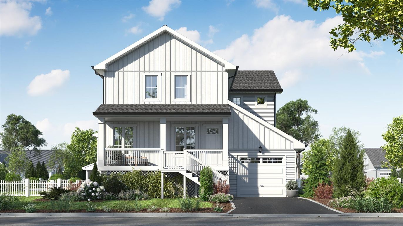Attached, Exterior, Facade, Farmhouse