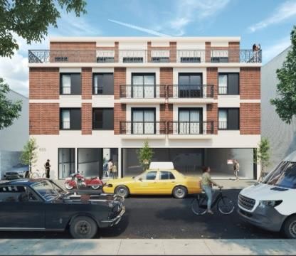 Exterior, Facade, Brick Facade, Rowhouse