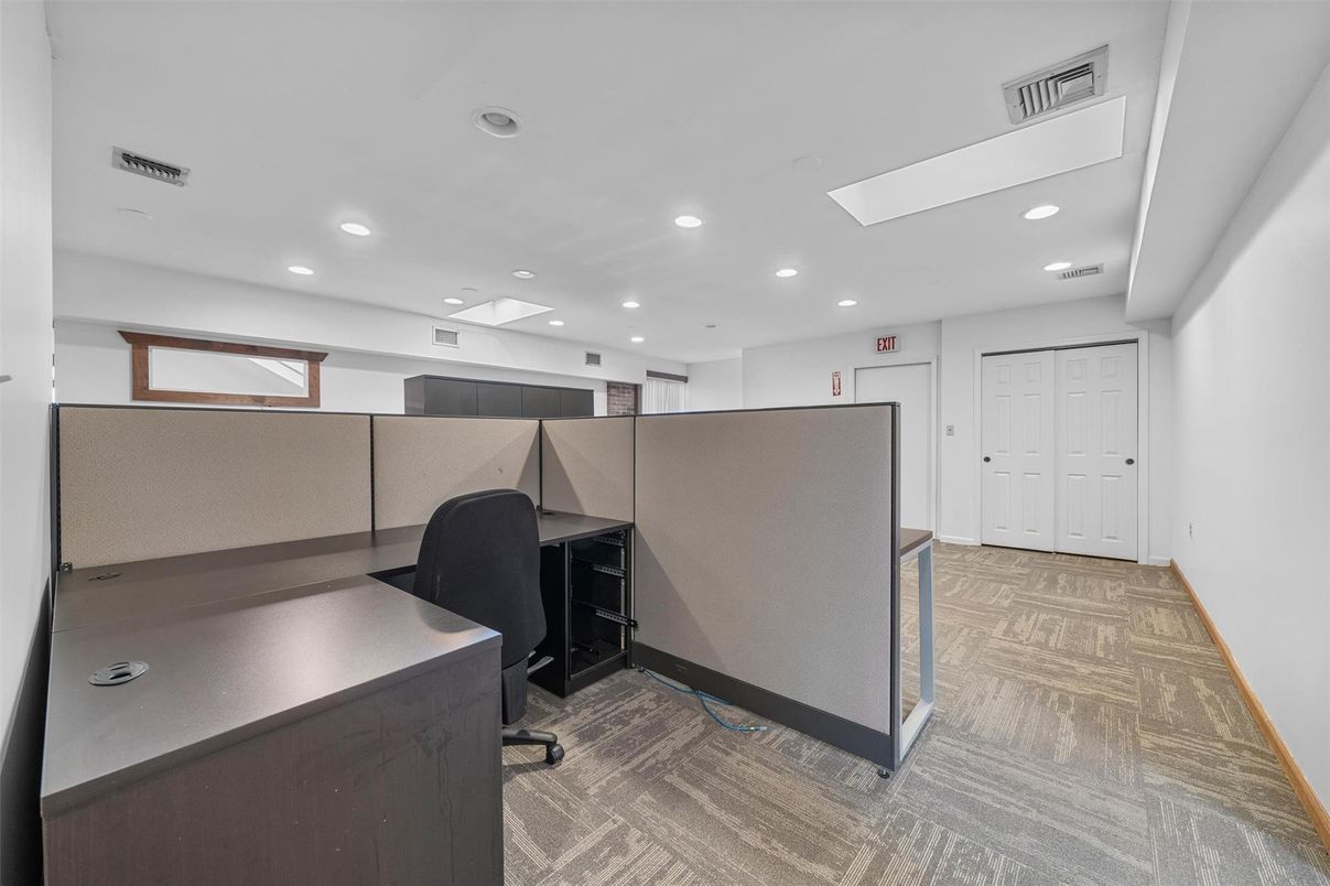 Home Office, Interior, Recessed Lighting