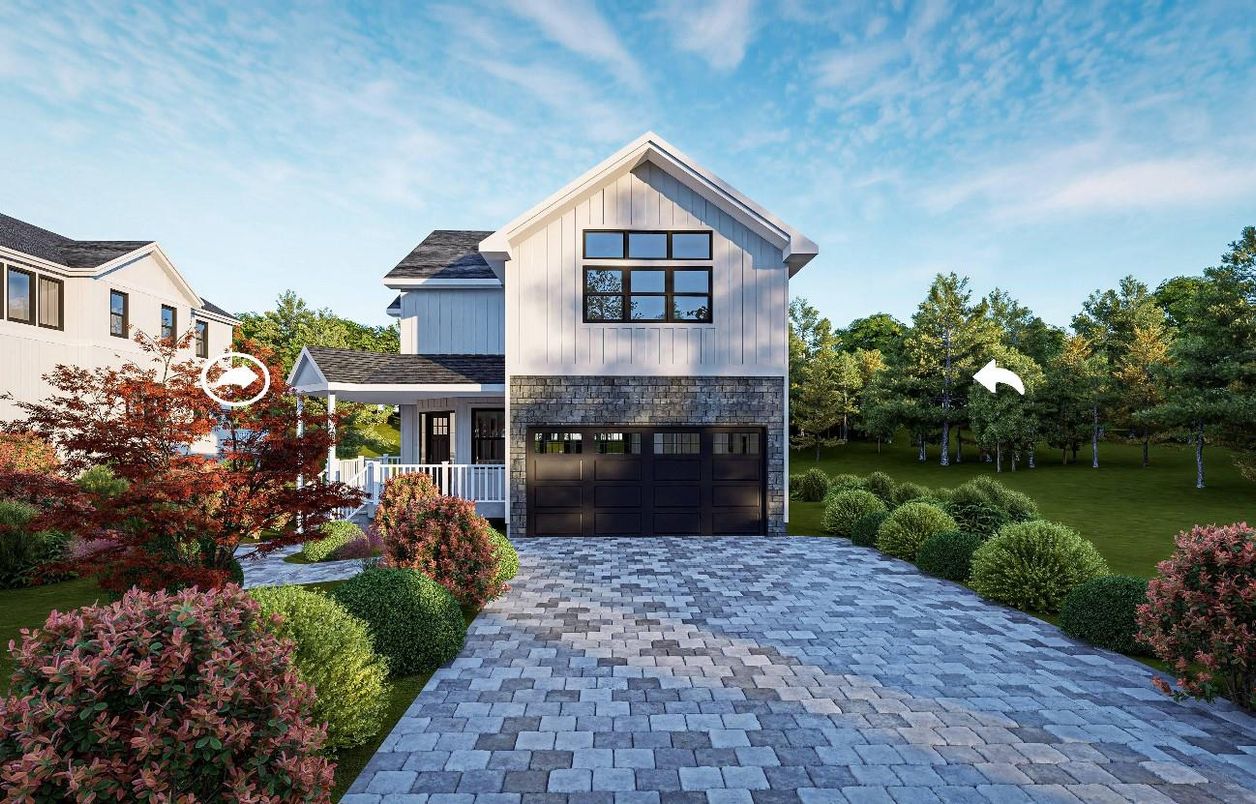 Attached, Exterior, Facade, Farmhouse
