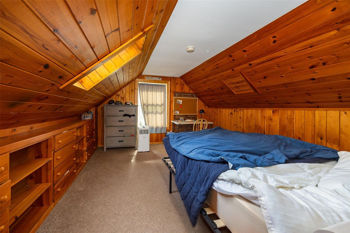 Bedroom, Interior, Wooden Ceilings, Wooden Walls