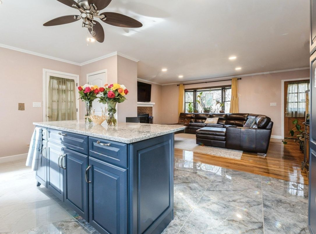 Interior, Kitchen, Living room, Recessed Lighting