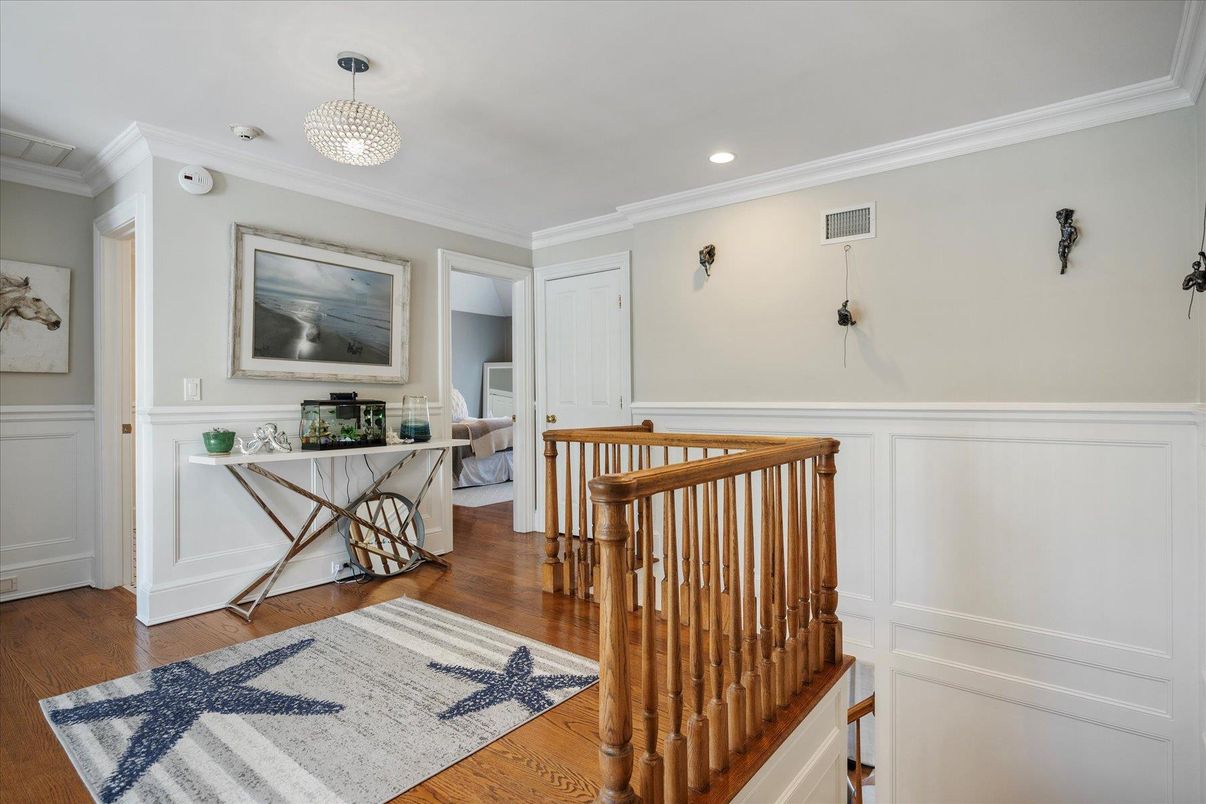 Chandelier, Interior, Recessed Lighting, Wood Texture Flooring