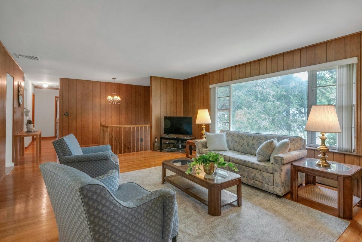 Chandelier, Interior, Living room, Wood Texture Flooring, Wooden Walls