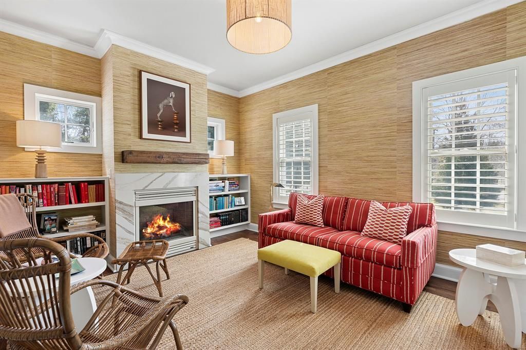 Fireplace, Interior, Living room, Wooden Walls