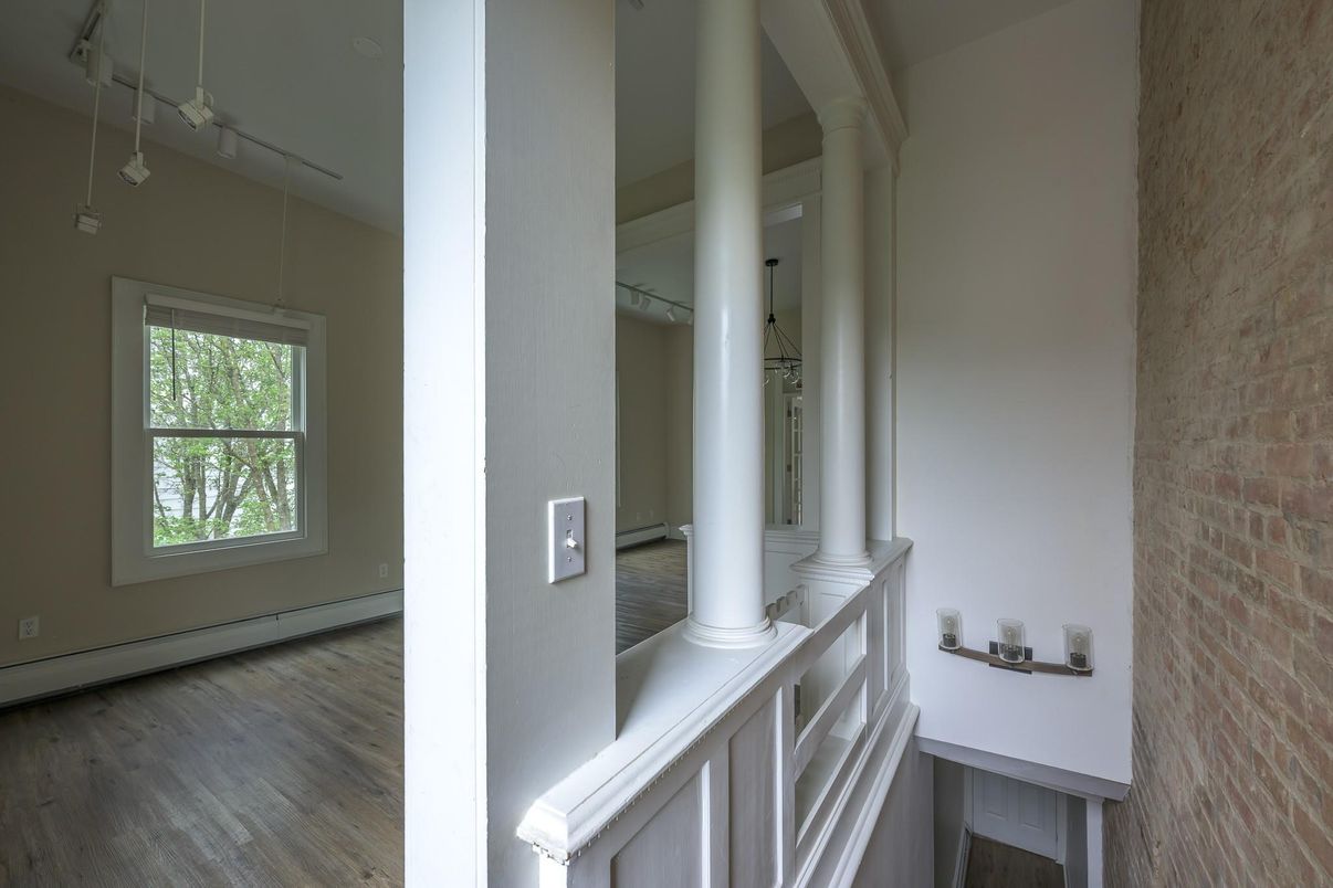 Interior, Stone Walls, Wood Texture Flooring