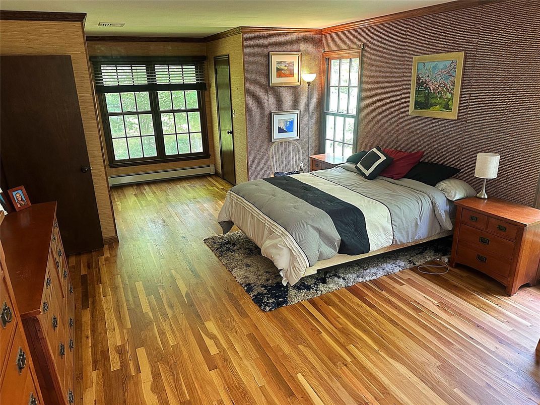 Bedroom, Interior, Wood Texture Flooring