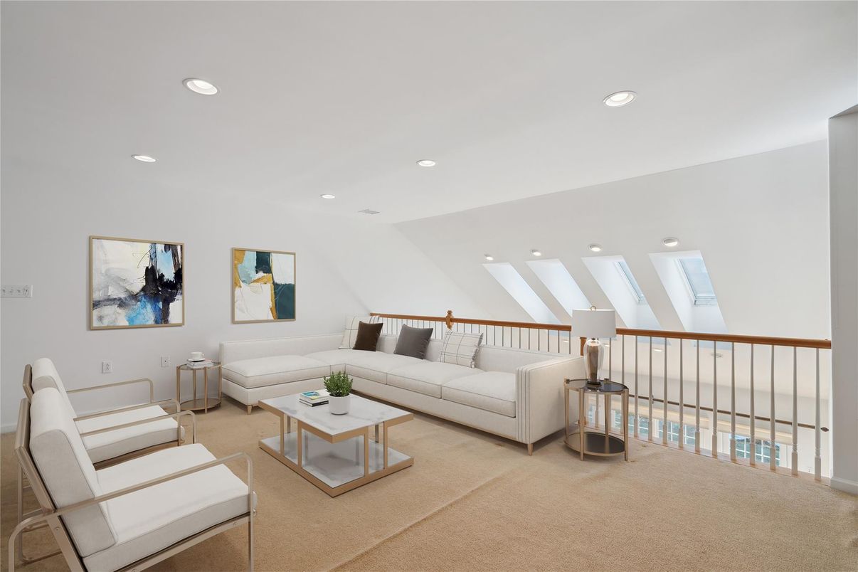 Interior, Living room, Recessed Lighting