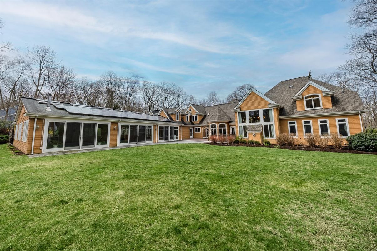Backyard, Exterior, Facade, Solar Panels, Cape Cod