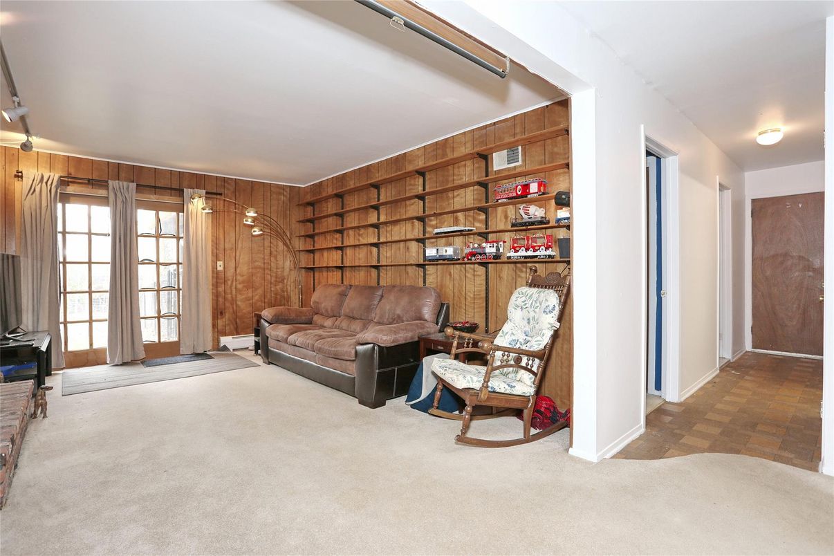 Interior, Living room, Wooden Walls