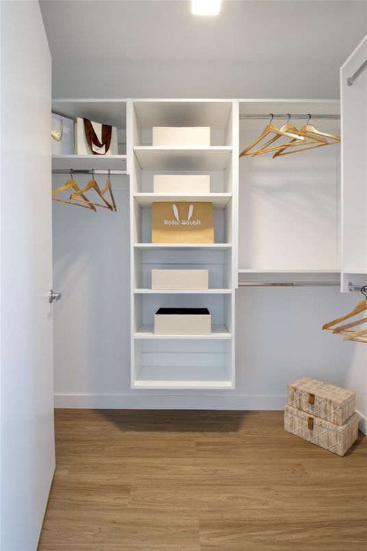 Interior, Recessed Lighting, Walk-in Closets, Wood Texture Flooring