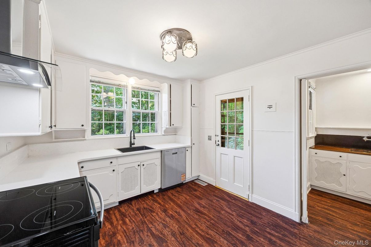 Interior, Kitchen, Wood Texture Flooring