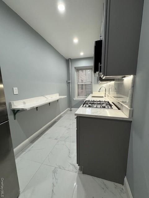 Interior, Kitchen, Marble, Recessed Lighting