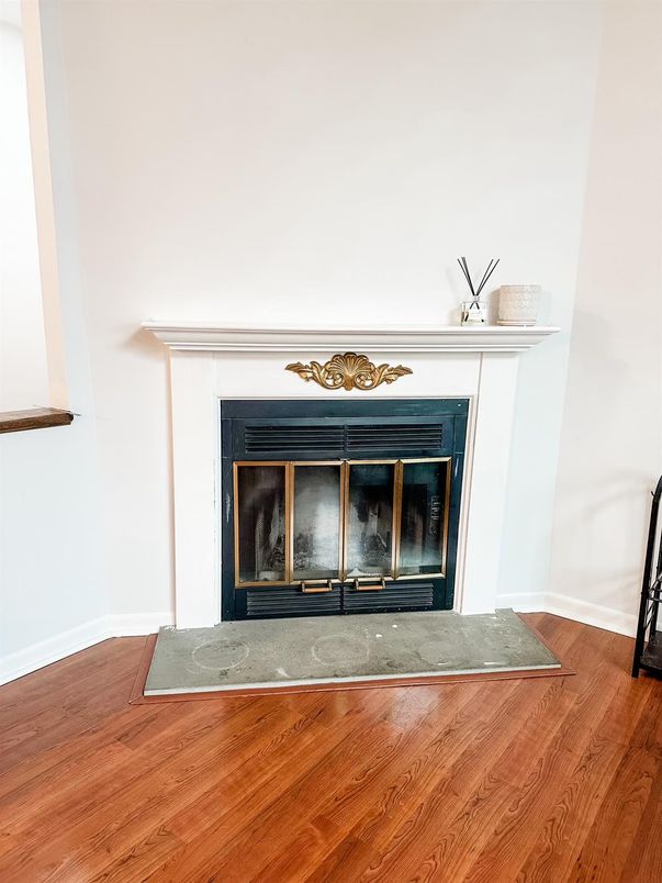 Fireplace, Interior, Wood Texture Flooring