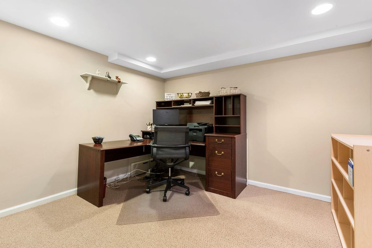 Home Office, Interior, Recessed Lighting