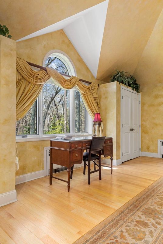 Home Office, Interior, Wood Texture Flooring