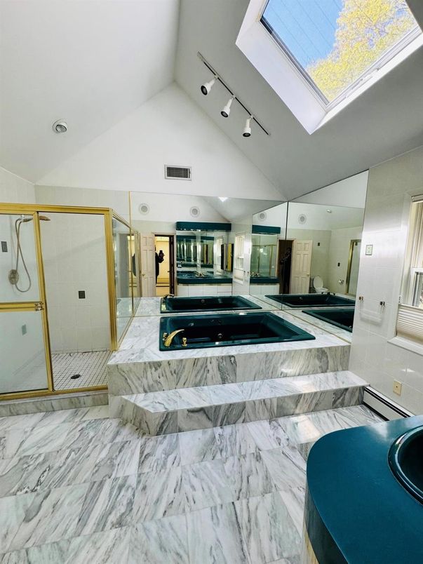 Bathroom, Billiard Table, Glass Shower, Interior, Marble, Pool
