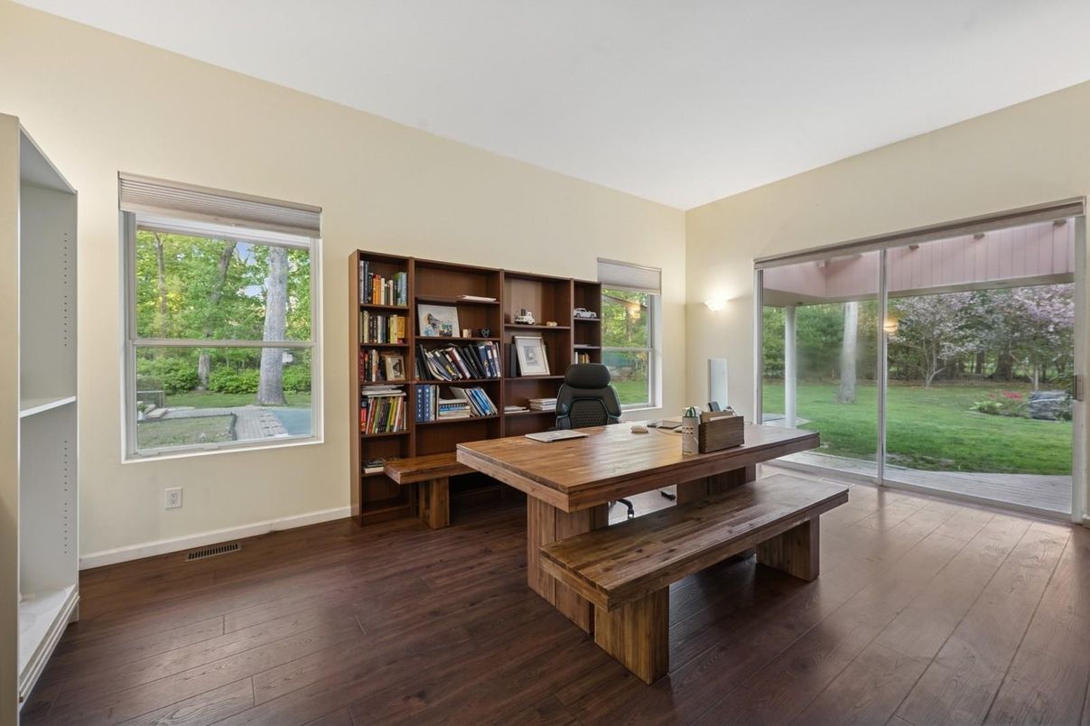 Home Office, Interior, Wood Texture Flooring