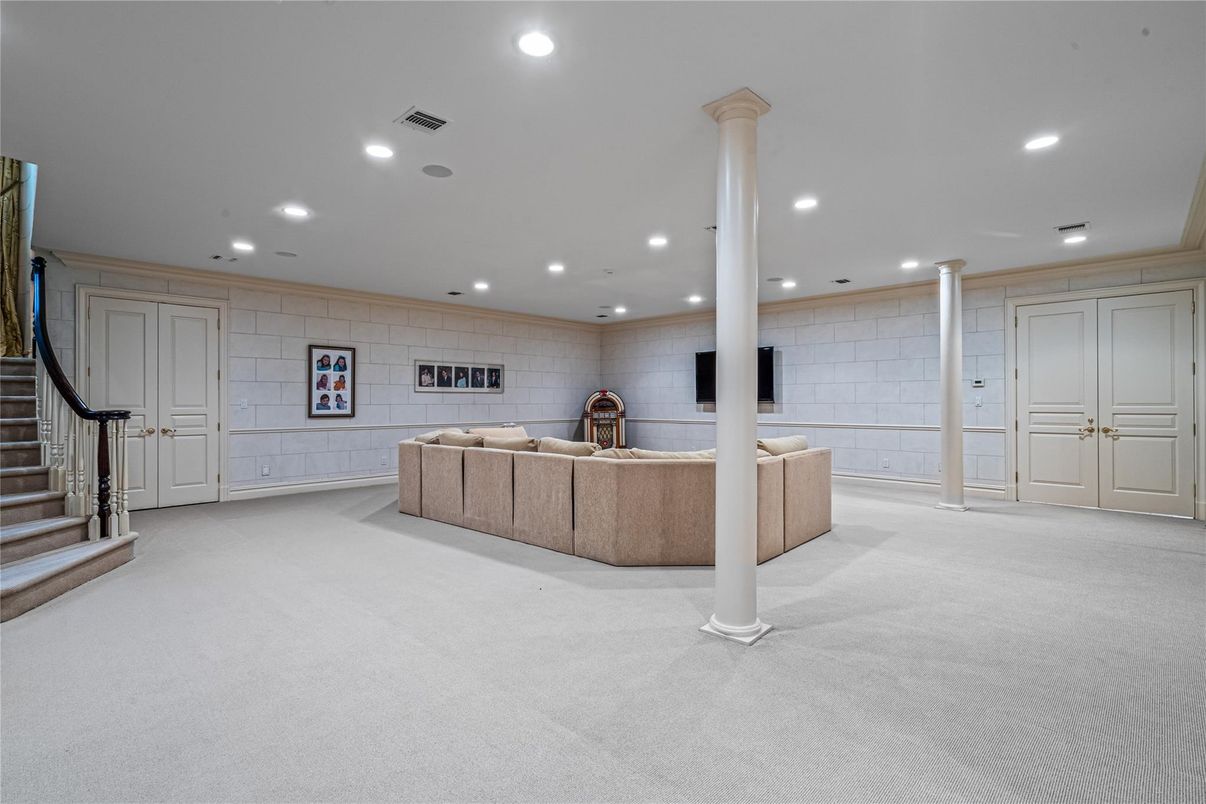 Interior, Recessed Lighting, Stone Walls