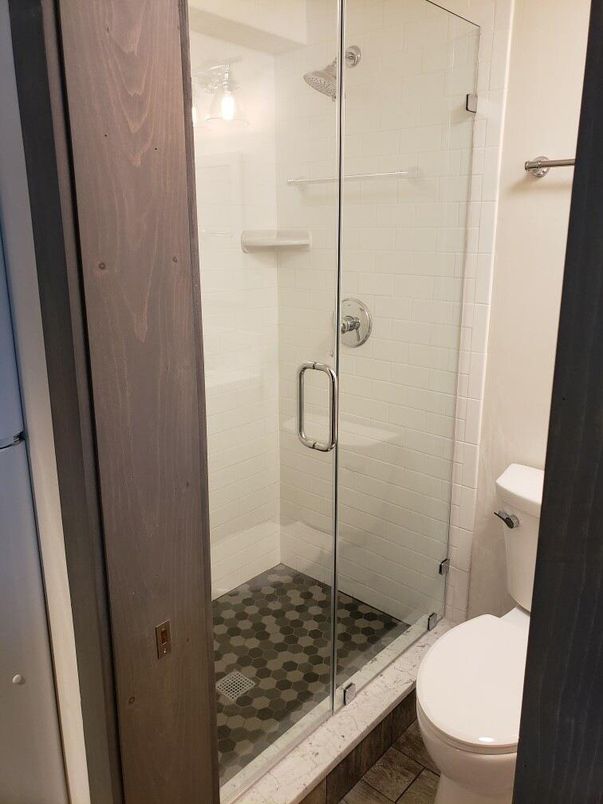 Bathroom, Glass Shower, Interior