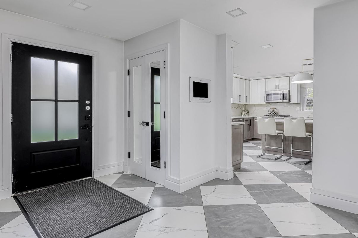Interior, Kitchen, Marble, Pendant Lights