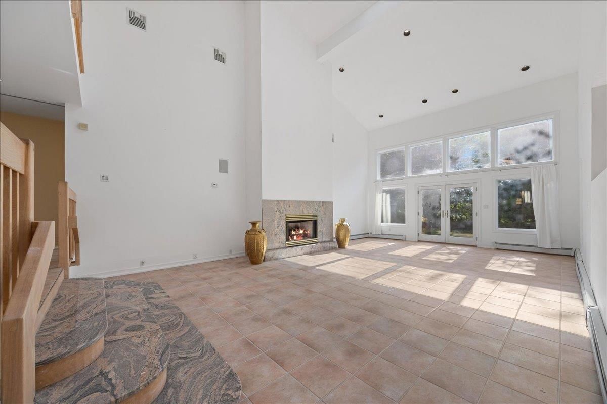 Empty room, Fireplace, Interior, Recessed Lighting
