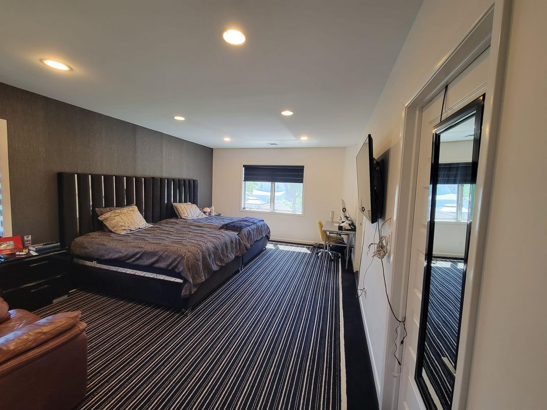Bedroom, Interior, Recessed Lighting