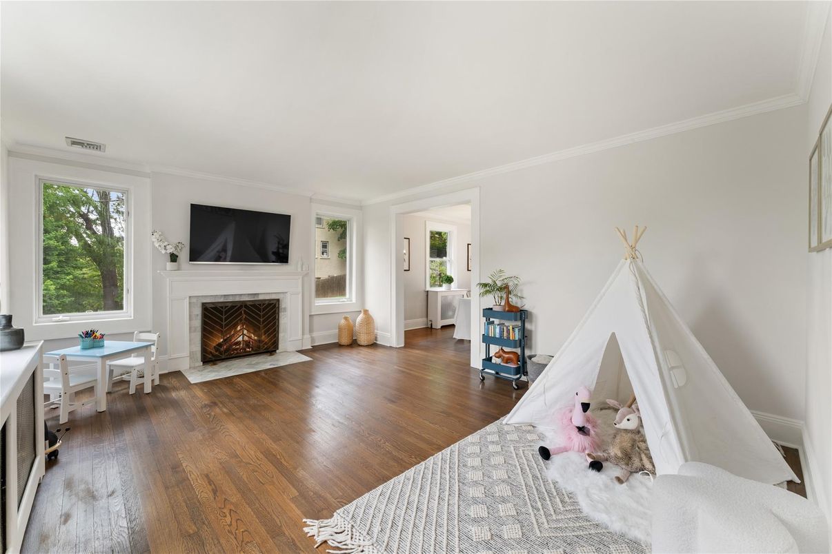 Fireplace, Interior, Wood Texture Flooring