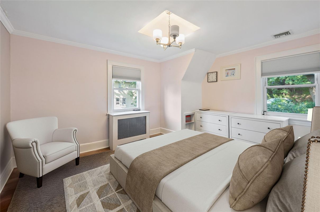 Bedroom, Chandelier, Interior