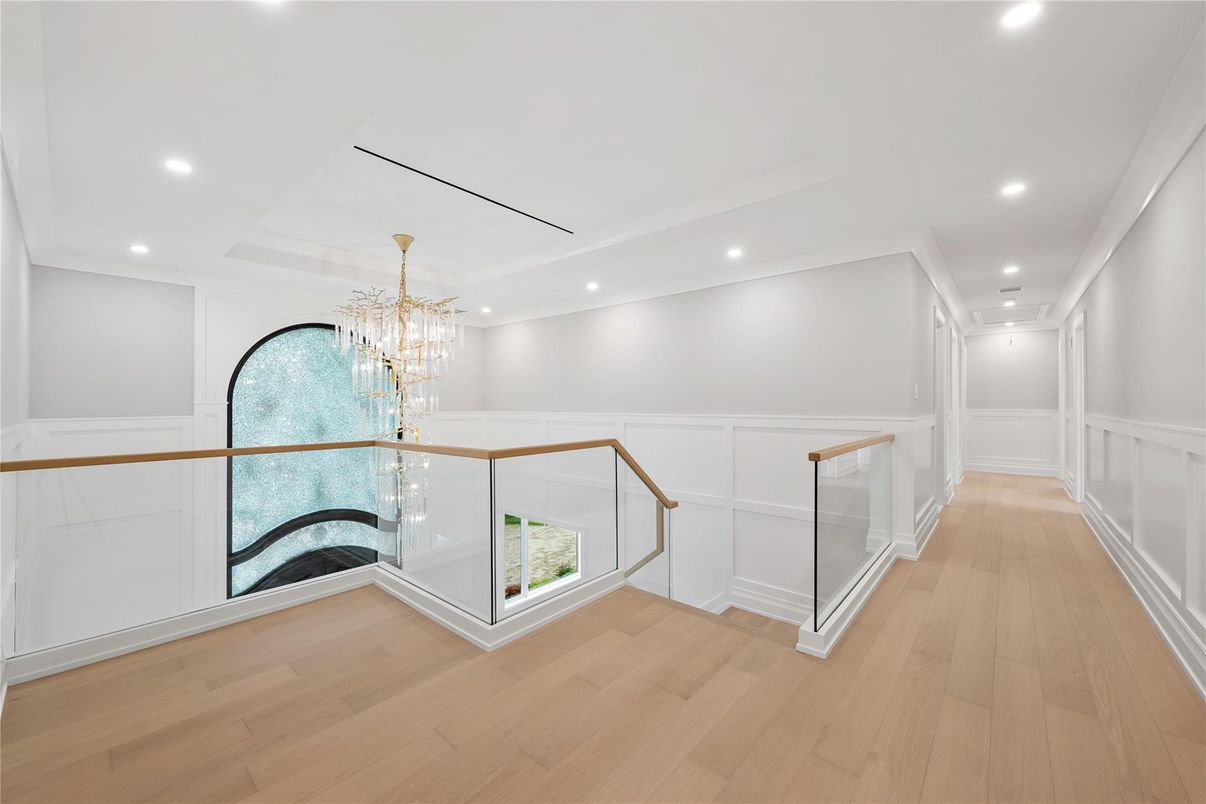 Chandelier, Interior, Recessed Lighting, Wood Texture Flooring