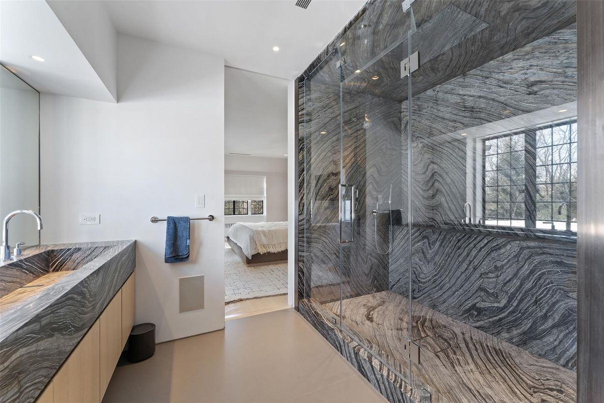 Bathroom, Bedroom, Glass Shower, Interior, Recessed Lighting
