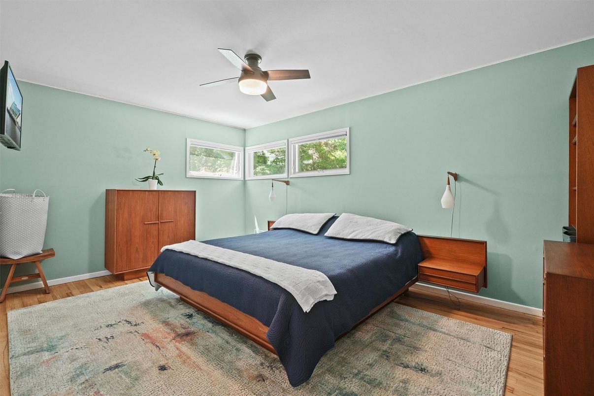 Bedroom, Interior, Wood Texture Flooring