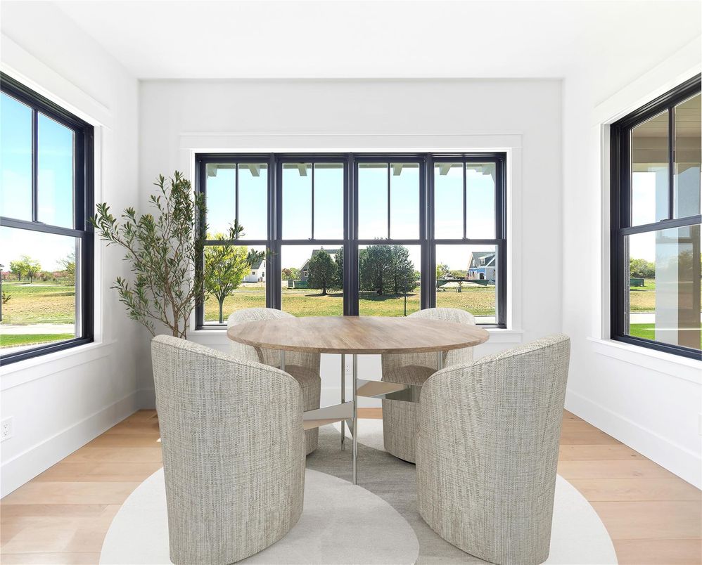 Dining room, Interior, Wood Texture Flooring