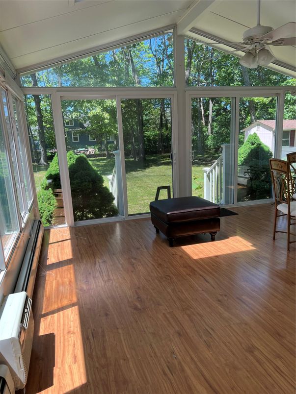 Interior, Sun Room, Wood Texture Flooring