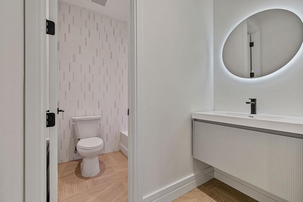 Bathroom, Interior, Wood Texture Flooring