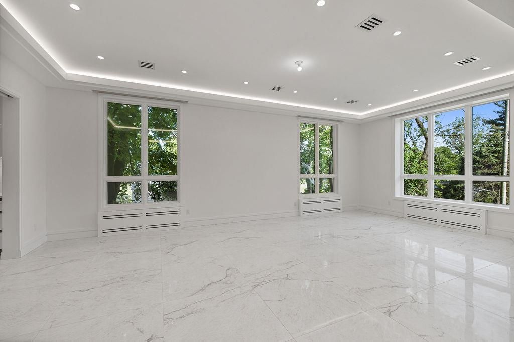 Empty room, Interior, Marble, Recessed Lighting