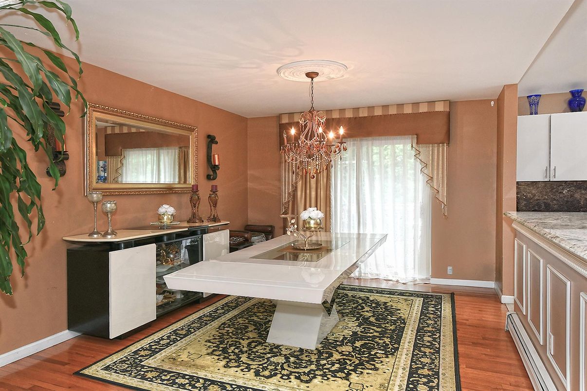 Chandelier, Interior, Wood Texture Flooring