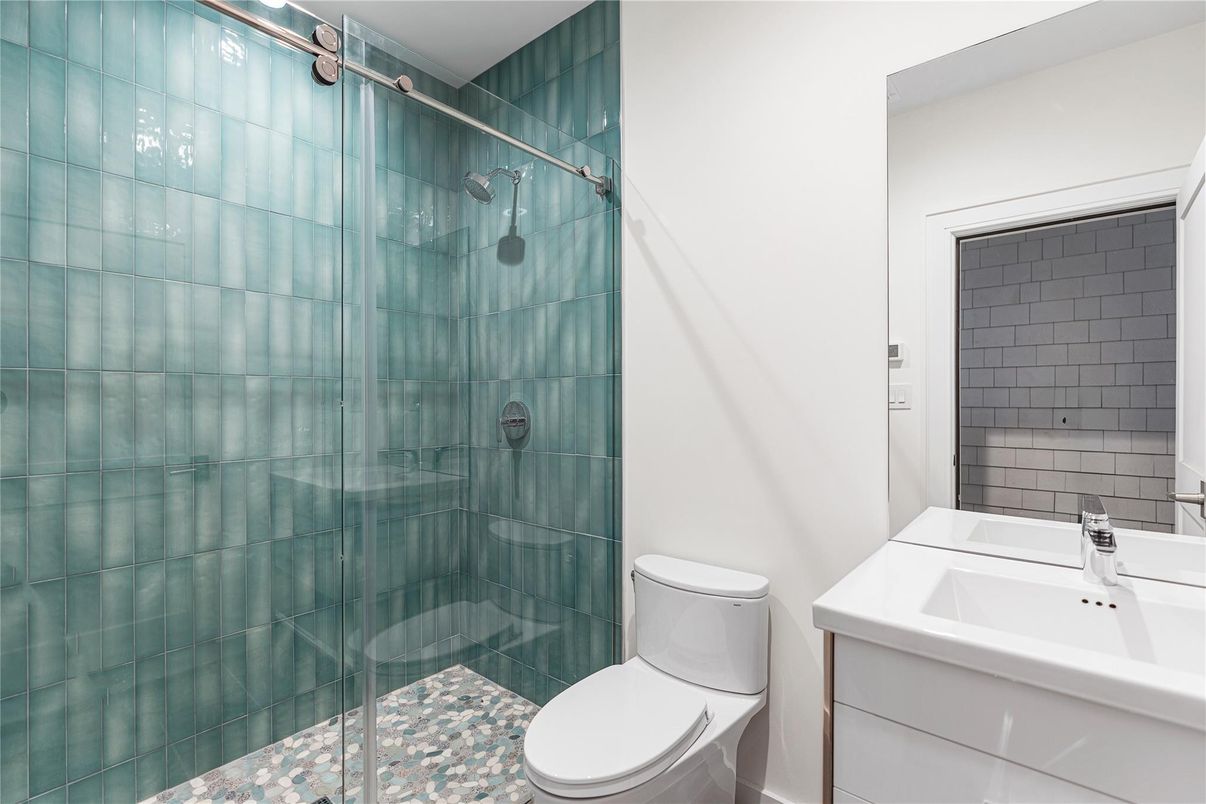 Bathroom, Glass Shower, Interior