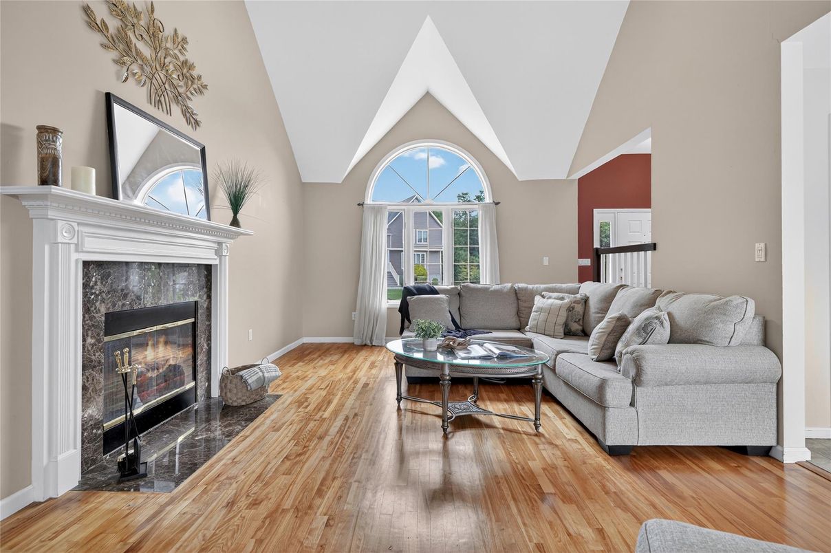 Fireplace, Interior, Living room, Wood Texture Flooring