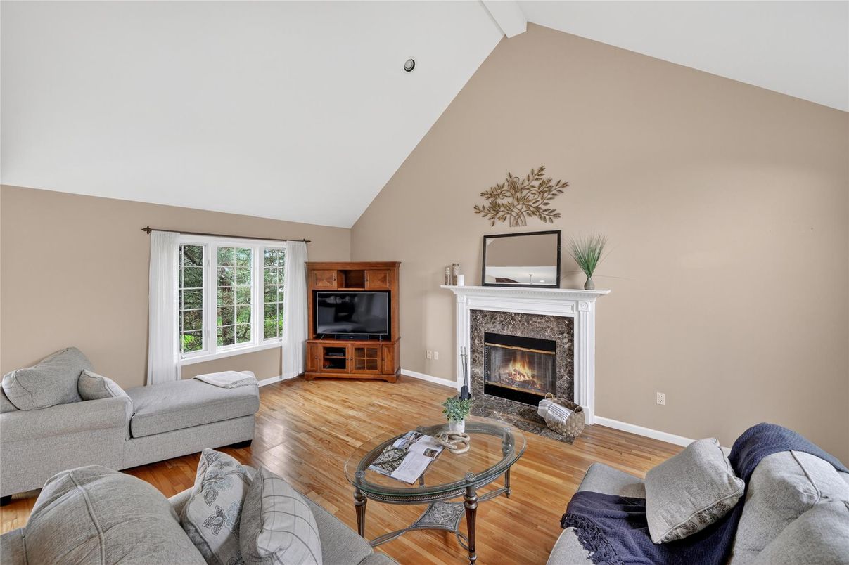 Fireplace, Interior, Living room, Wood Texture Flooring