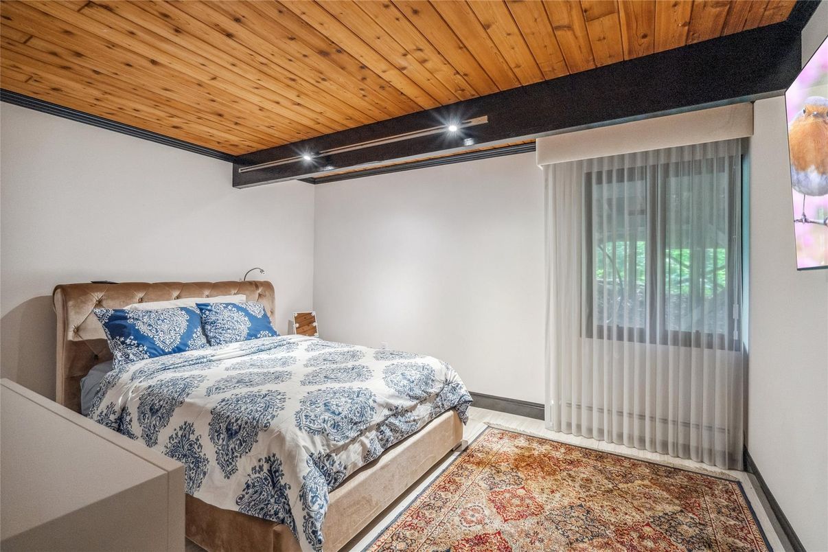 Bedroom, Interior, Wooden Ceilings