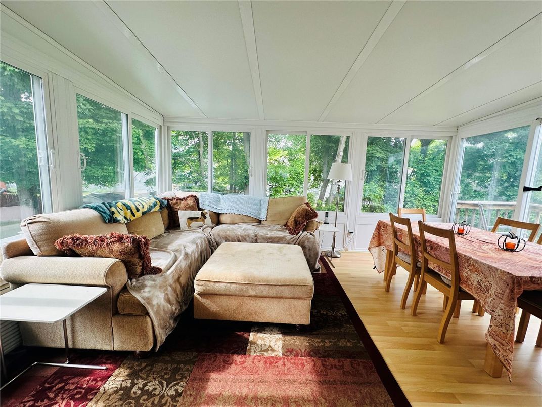 Dining room, Interior, Living room, Sun Room, Wood Texture Flooring
